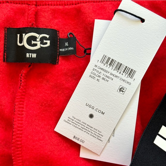 UGG Chrissy Check Boyfriend Shorts--XL - Picture 4 of 13
